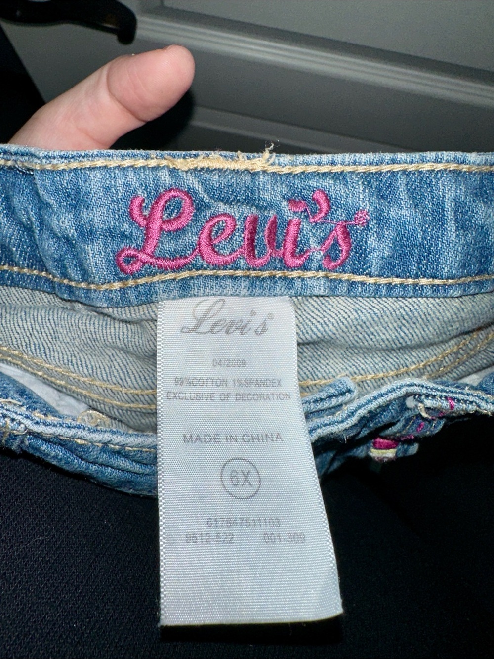 Levi’s Vintage Y2K Embroidered Girls Blue Jeans - Size 6
